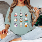 Ghost Reading Shirt, Book Lover Halloween Shirt, Cute Ghost Book Tee, Spooky Reader Shirt, Reading Ghosts Tee, Bookish Fall Shirt