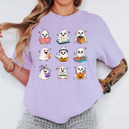 Ghost Reading Shirt, Book Lover Halloween Shirt, Cute Ghost Book Tee, Spooky Reader Shirt, Reading Ghosts Tee, Bookish Fall Shirt