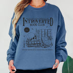 Introverted Book Club Sweatshirt, Book Lover Sweatshirt, Reading Sweatshirt, Introvert Reader Gift