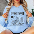 Introverted Book Club Sweatshirt, Book Lover Sweatshirt, Reading Sweatshirt, Introvert Reader Gift