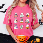Ghost Reading Shirt, Book Lover Halloween Shirt, Cute Ghost Book Tee, Spooky Reader Shirt, Reading Ghosts Tee, Bookish Fall Shirt