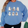 Ghost Book Lover Sweatshirt, Cute Reading Ghost Crewneck, Halloween Book Sweatshirt, Bookworm Graphic Sweatshirt