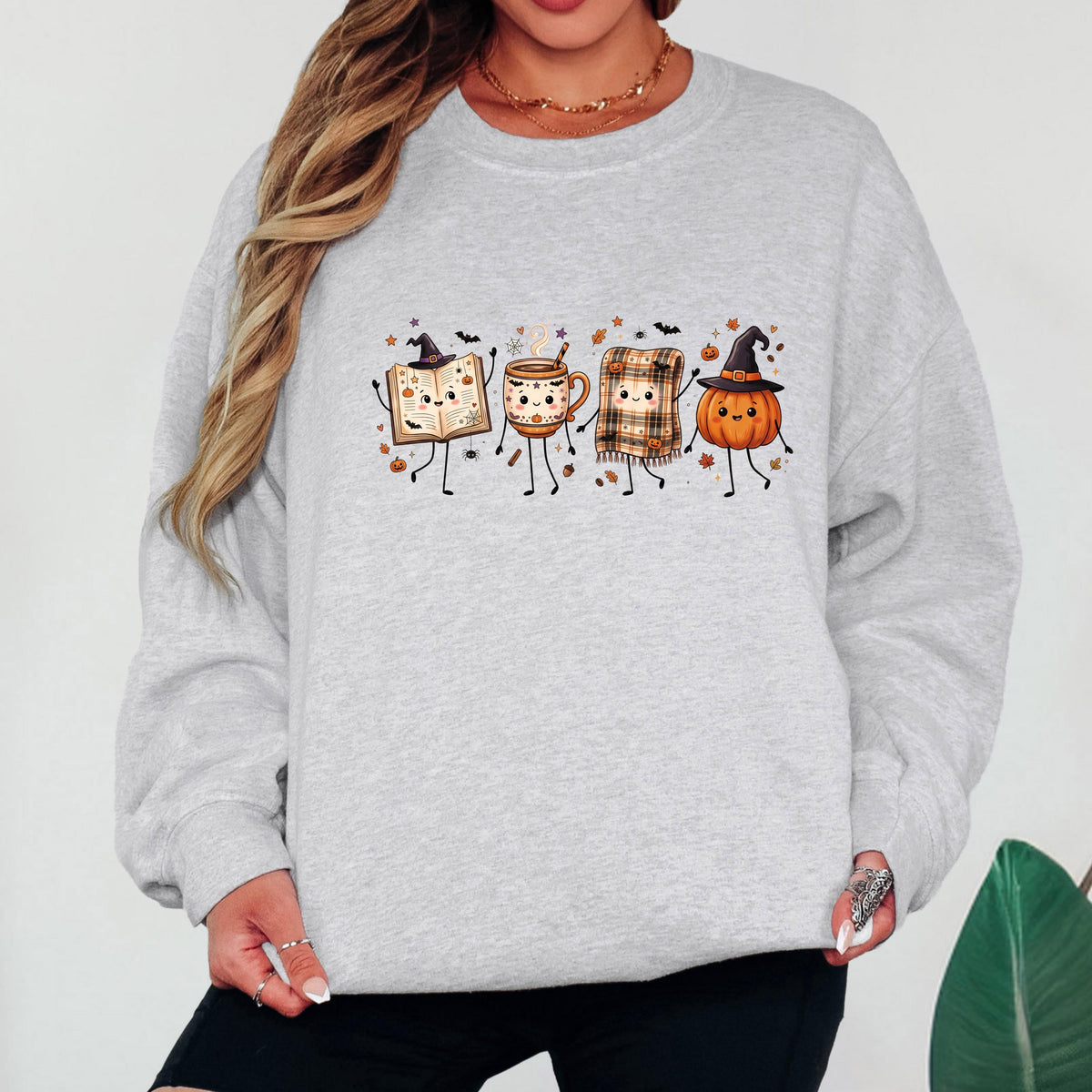 Halloween Fall Book Lover Sweatshirt, Cozy Fall Reading Crewneck, Cute Pumpkin Book Coffee Sweatshirt, Spooky Season Reader