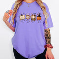 Halloween Fall Book Lover Shirt, Cozy Fall Reading T-Shirt, Cute Pumpkin Book Coffee Graphic Tee, Spooky Season Reader Shirt